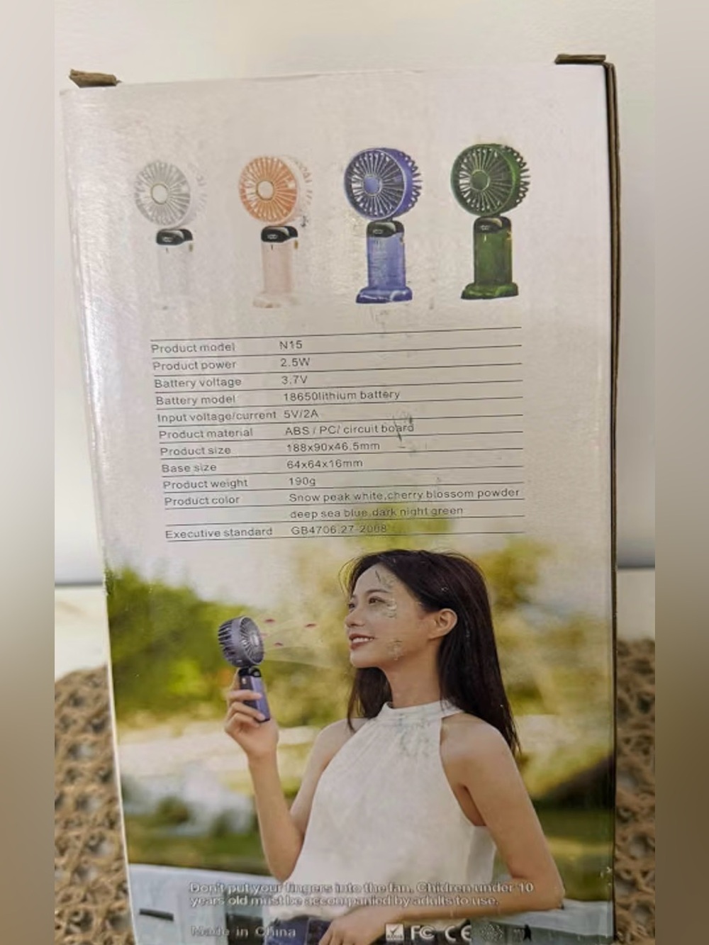 Portable LED Digital Display Handheld Fan - Picture 4 of 5